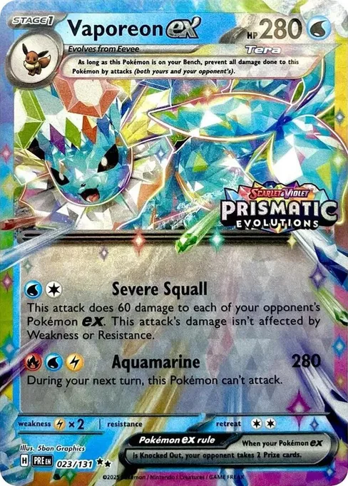 Vaporeon ex, Miscellaneous Cards & Products #23