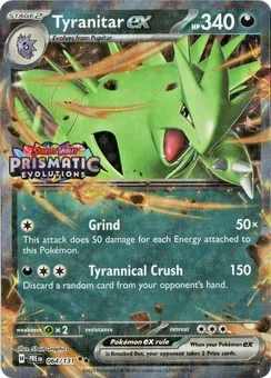 Tyranitar ex, Prismatic Evolutions Stamp
