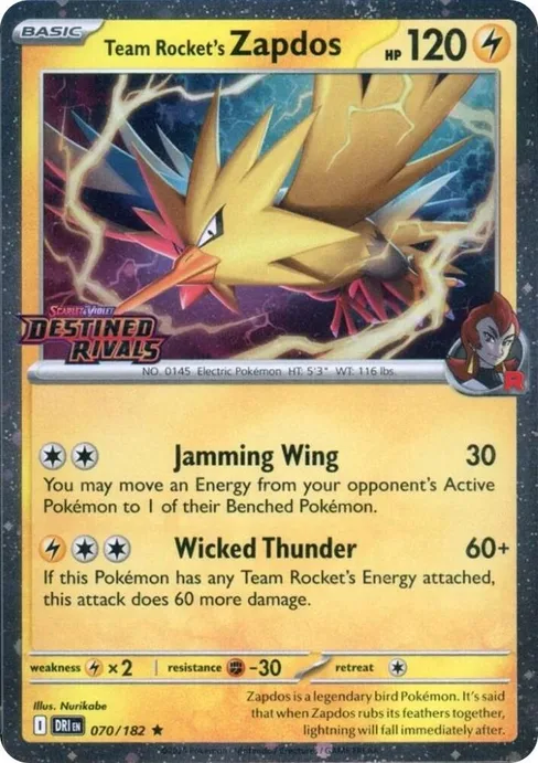 Team Rocket's Zapdos, Miscellaneous Cards & Products #70
