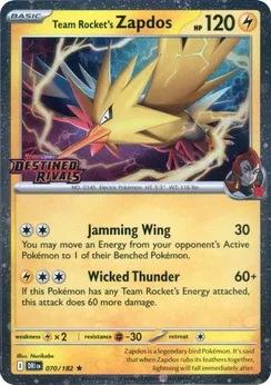 Team Rocket's Zapdos, Destined Rivals Stamp