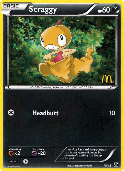 Scraggy, McDonald's Collection 2012 #10