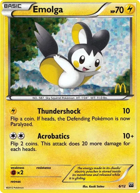 Emolga, McDonald's Collection 2012 #6