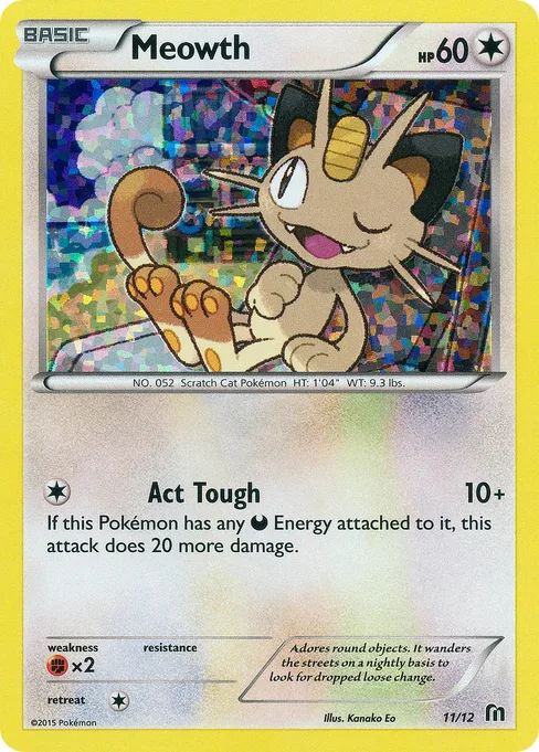 Meowth, McDonald's Collection 2016 #11