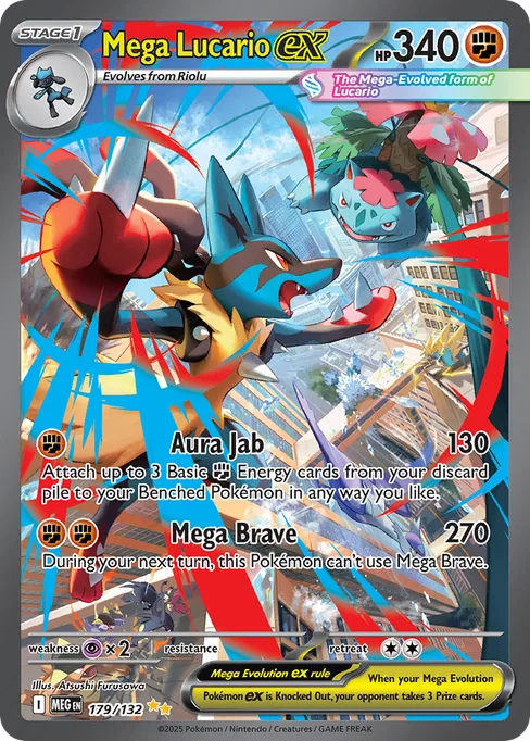 Mega Lucario ex, Mega Evolution #179