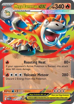 Mega Camerupt ex, Holofoil