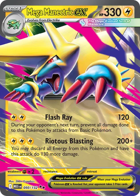 Mega Manectric ex, Mega Evolution #50