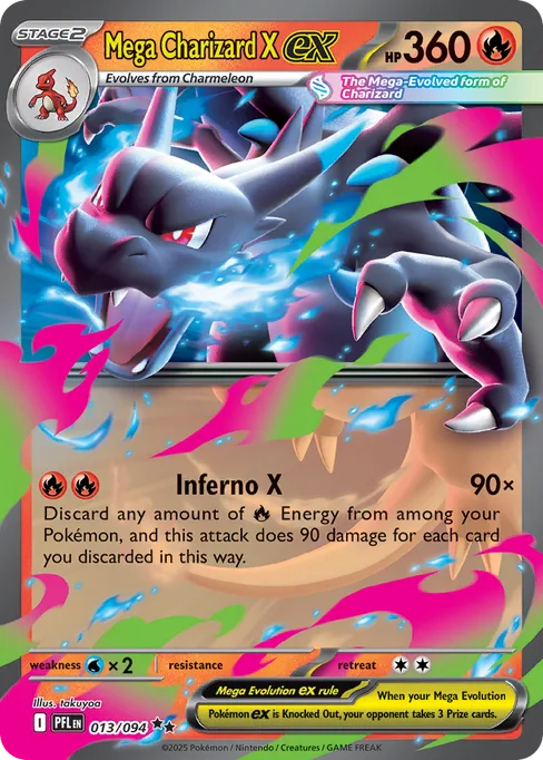Mega Charizard X ex, Phantasmal Flames #13