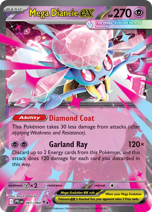 Mega Diancie ex, Phantasmal Flames #41