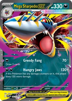 Mega Sharpedo ex, Holofoil