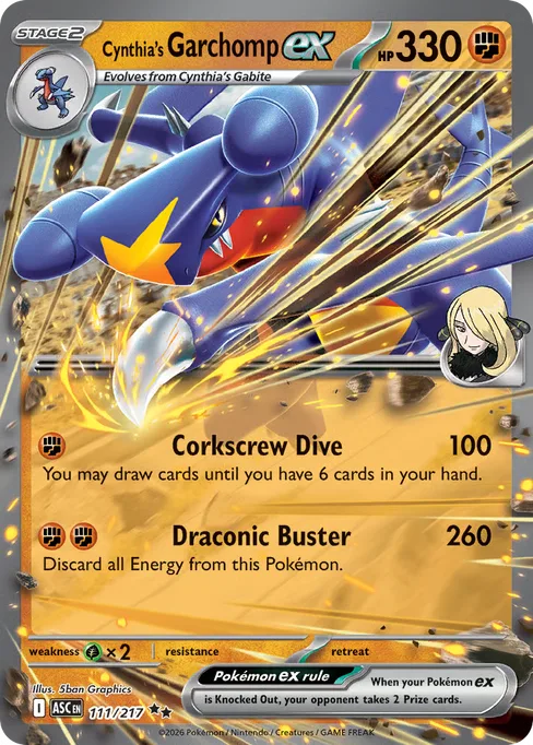Cynthia's Garchomp ex, Ascended Heroes #111