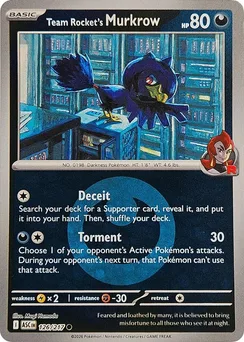 Team Rocket's Murkrow, Energy symbol pattern