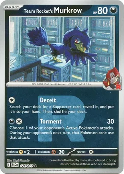 Team Rocket's Murkrow, Team Rocket pattern