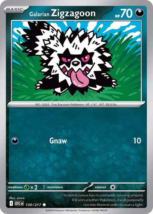 Galarian Zigzagoon, Ascended Heroes #130