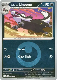 Galarian Linoone, Energy symbol pattern