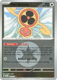Fan Rotom, Energy symbol pattern