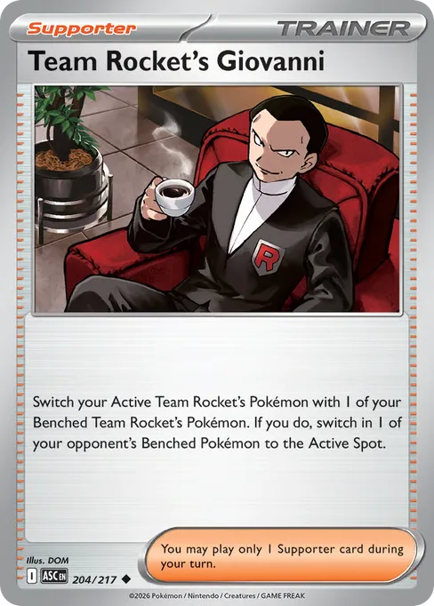 Team Rocket's Giovanni, Ascended Heroes #204