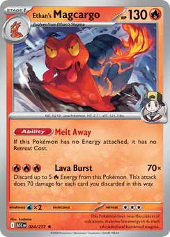 Ethan's Magcargo, Holofoil