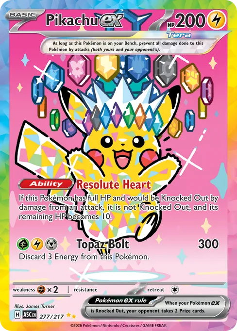 Pikachu ex, Ascended Heroes #277