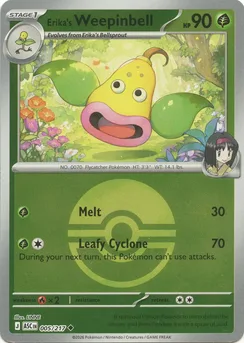 Erika's Weepinbell, Poké Ball pattern