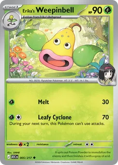 Erika's Weepinbell, Normal