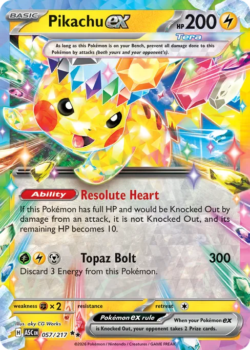 Pikachu ex, Ascended Heroes #57