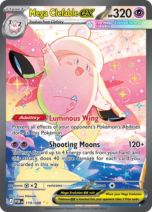 Mega Clefable ex, Perfect Order #119