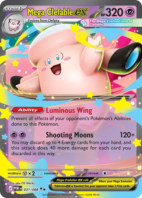 Mega Clefable ex, Perfect Order #31