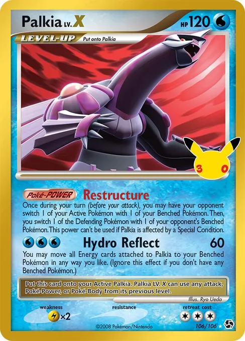 Palkia LV.X, 30th Celebration: Classic Collection #106