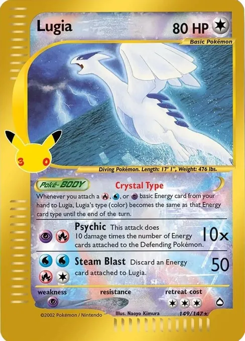 Lugia, 30th Celebration: Classic Collection #149