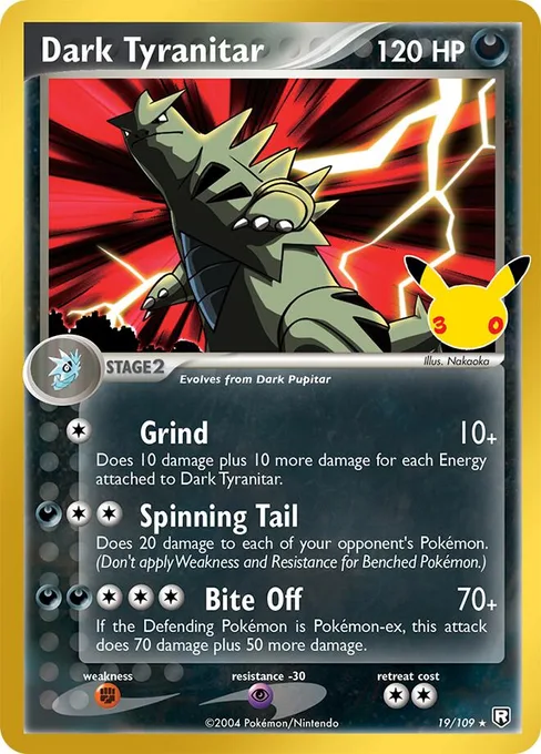 Dark Tyranitar, 30th Celebration: Classic Collection #19