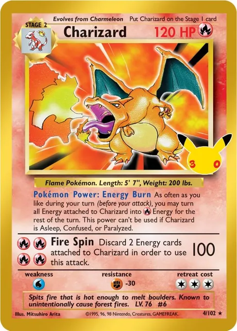 Charizard, 30th Celebration: Classic Collection #4