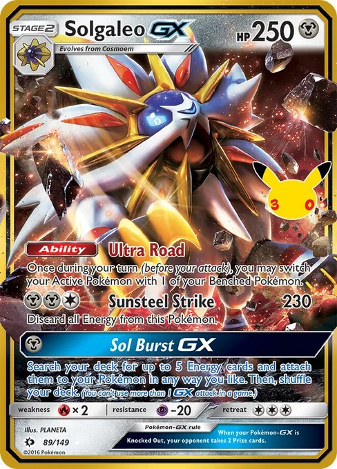 Solgaleo-GX, 30th Celebration: Classic Collection #89