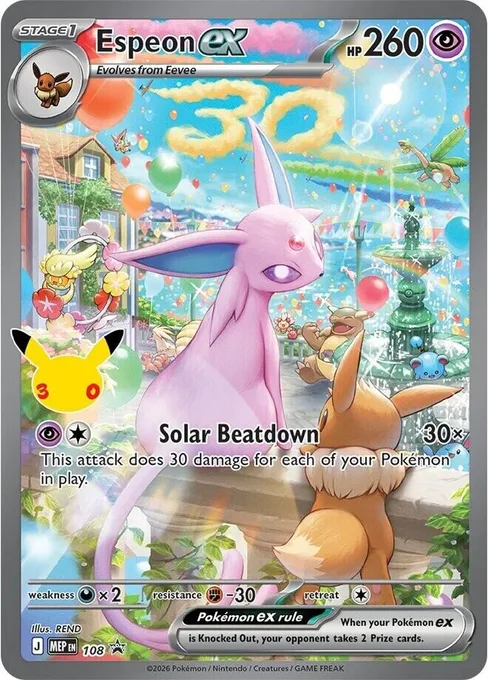 Espeon ex, Mega Evolution Black Star Promos #108