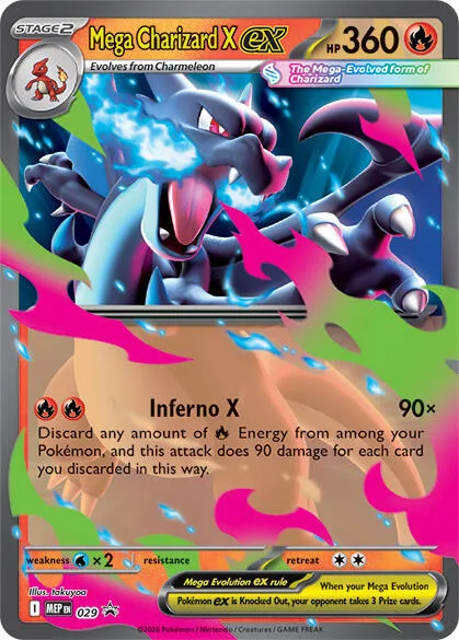 Mega Charizard X ex, Mega Evolution Black Star Promos #29