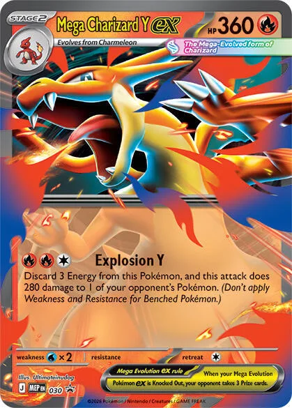 Mega Charizard Y ex, Mega Evolution Black Star Promos #30