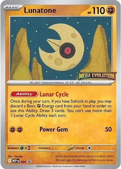 Lunatone, Mega Evolution Black Star Promos #4