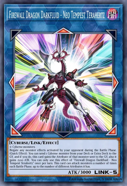 Firewall Dragon Darkfluid - Neo Tempest Terahertz, 25th Anniversary Tin: Dueling Mirrors #MP24-EN130