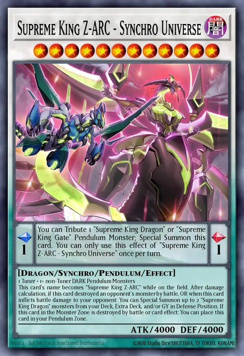 Supreme King Z-ARC - Synchro Universe, 2025 Mega-Pack Tin #MP25-EN207