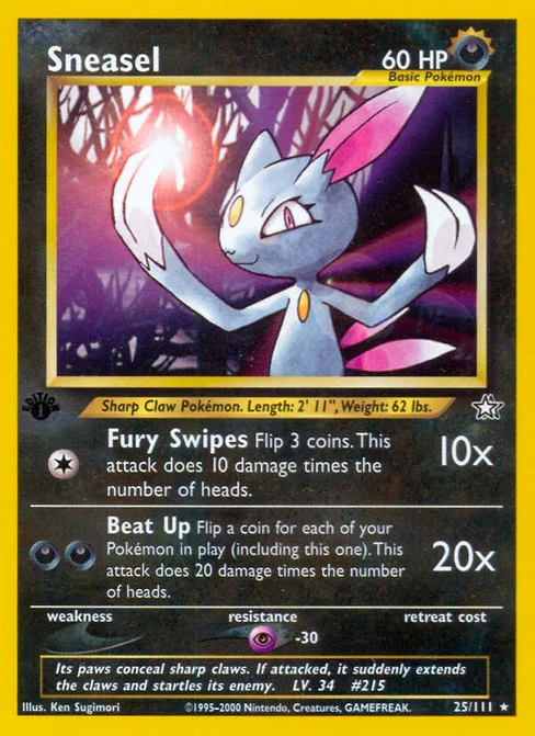 Sneasel, Neo Genesis #25
