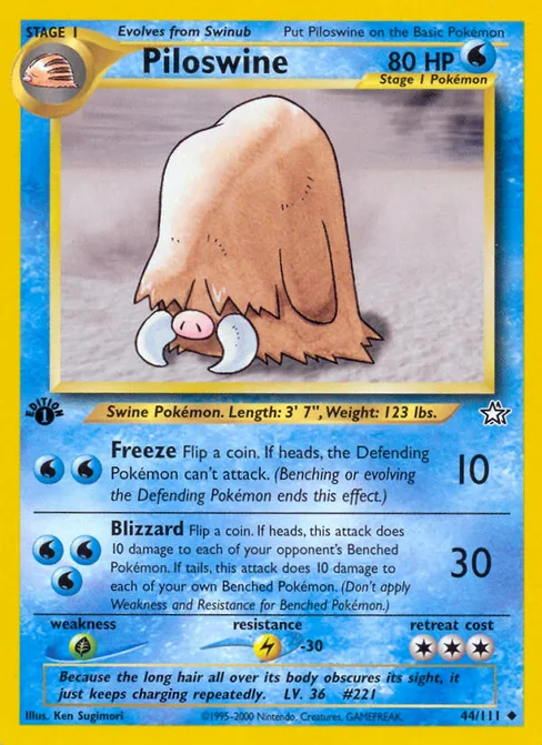Piloswine, Neo Genesis #44