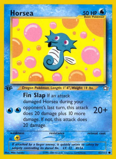 Horsea, Neo Genesis #62