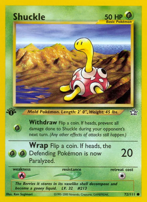 Shuckle, Neo Genesis #72