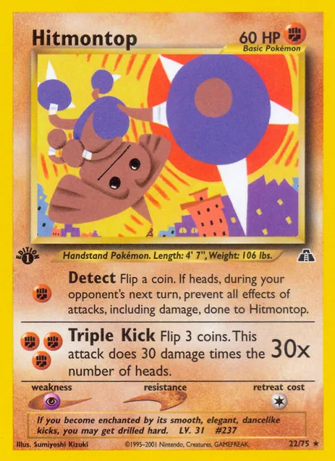 Hitmontop, Neo Discovery #22