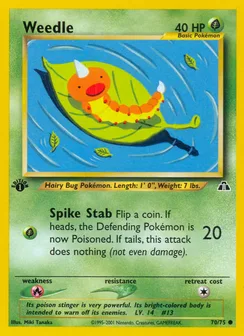 Weedle, Normal