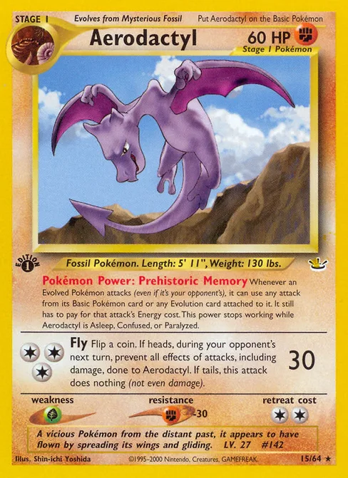 Aerodactyl, Neo Revelation #15