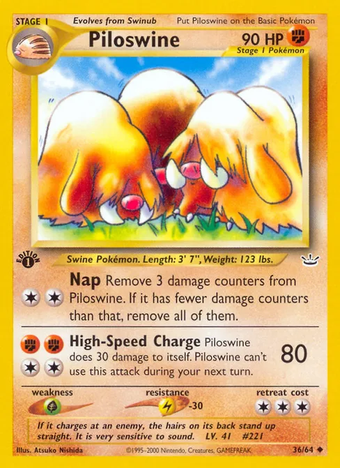 Piloswine, Neo Revelation #36