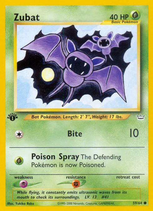 Zubat, Neo Revelation #59