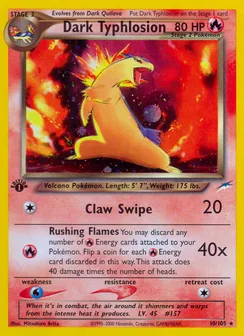 Dark Typhlosion, Holofoil