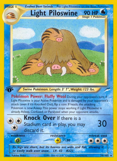 Light Piloswine, Neo Destiny #26