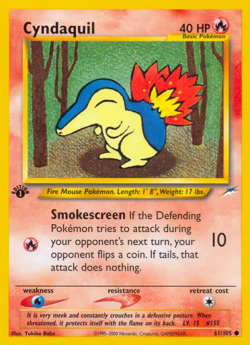 Cyndaquil, Neo Destiny #61